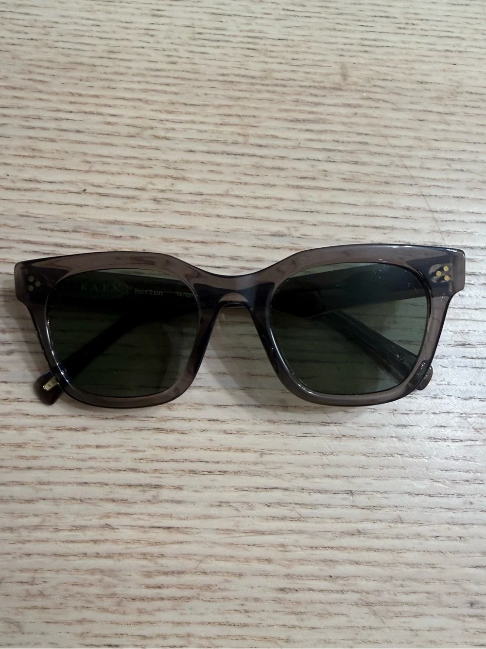 RAEN HUXTON SUNGLASSES Sebring Pewter Green
